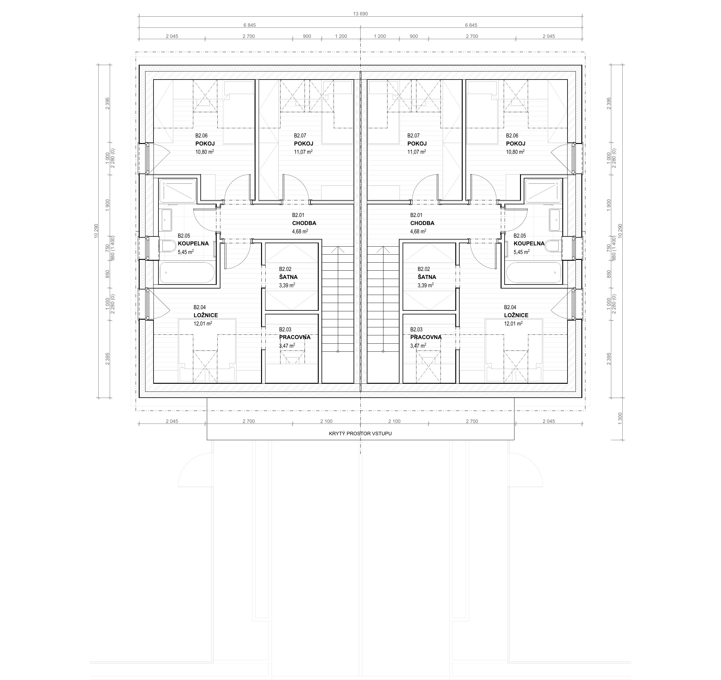 Půdorys 2.NP